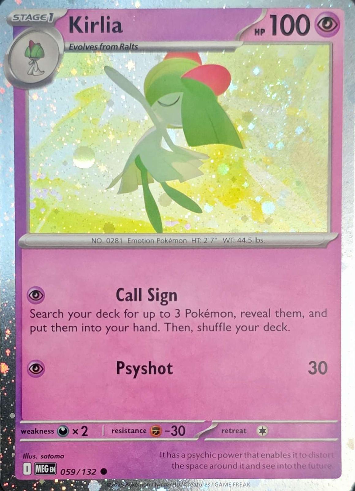 Mega Evolution Kirlia [Cosmos-Holo] Pokémon card